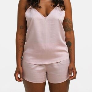 New! Ettitude | 100% Organic Bamboo Sateen Shortie | Rose Pink | XXL